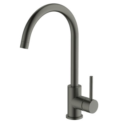 Gareth Ashton Lucia Goose Sidelever Mixer Gun Metal - Sydney Home Centre