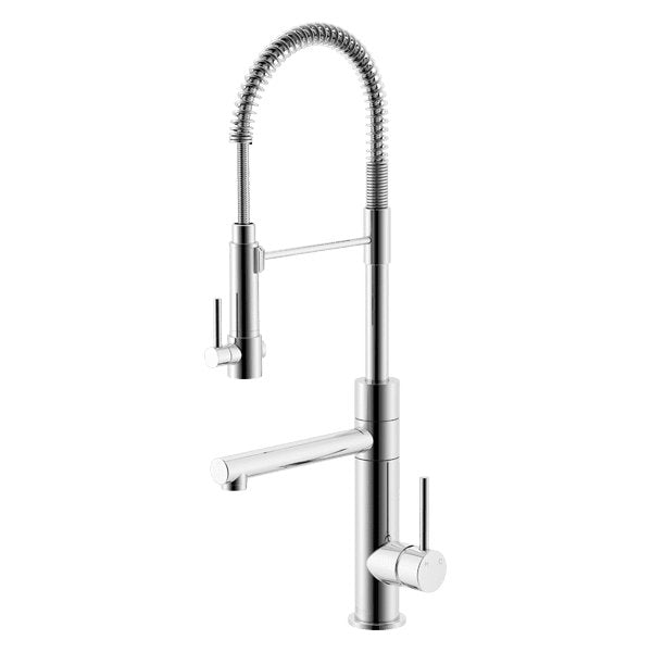 Gareth Ashton Lucia Side Lever Sink Mixer With Spring Coil Pull Down Chrome - Sydney Home Centre