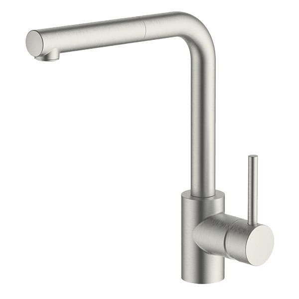 Gareth Ashton Lucia Sidelever Mixer With Pull Out Brushed Nickel - Sydney Home Centre