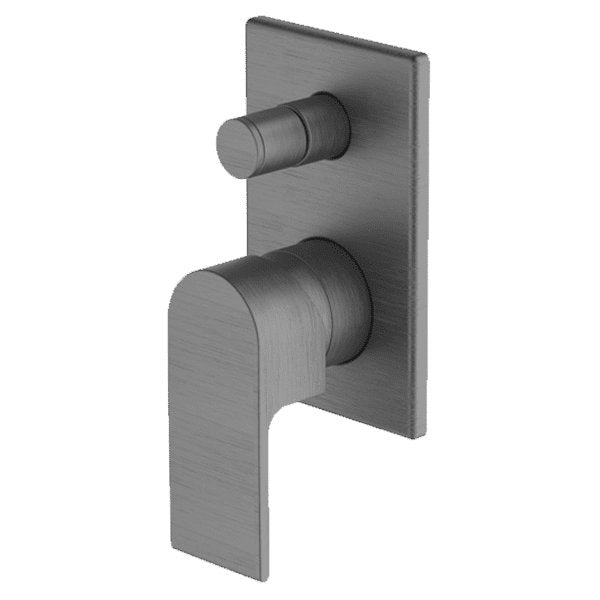 Gareth Ashton Park Avenue Complete Shower / Bath Diverter Mixer For 70mm Wall Cavity Gun Metal - Sydney Home Centre