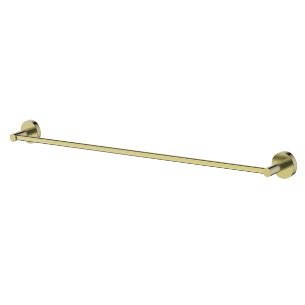 Gareth Ashton Poco 760mm Single Towel Rail Brushed Brass - Sydney Home Centre