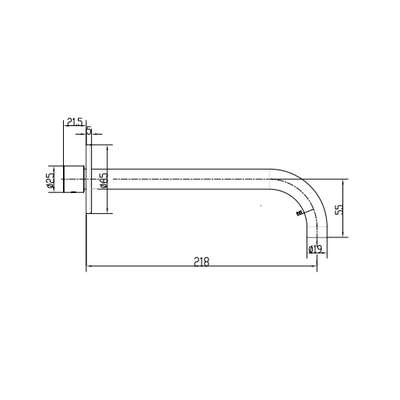 Gareth Ashton Poco Basin Spout 165mm Brushed Nickel - Sydney Home Centre