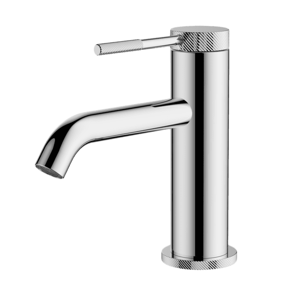 Gareth Ashton Poco Knurled Basin Mixer Chrome - Sydney Home Centre