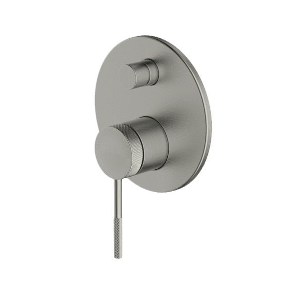 Gareth Ashton Poco Knurled Diverter Brushed Nickel - Sydney Home Centre