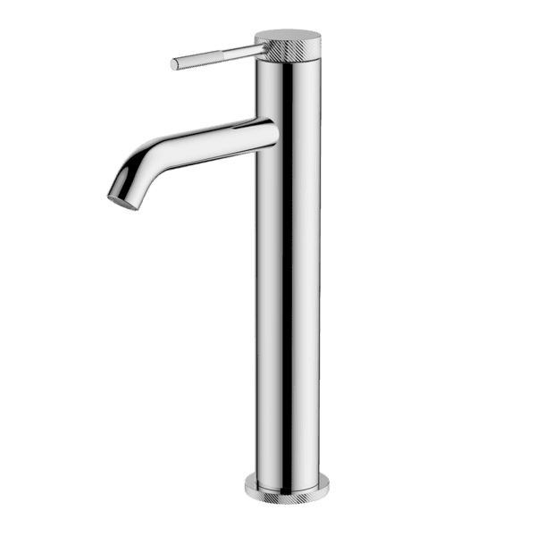 Gareth Ashton Poco Knurled High Basin Mixer Chrome - Sydney Home Centre