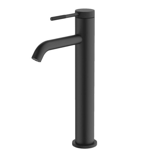 Gareth Ashton Poco Knurled High Basin Mixer Matte Black - Sydney Home Centre