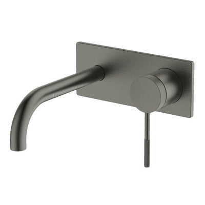 Gareth Ashton Poco Knurled Wall Basin / Bath Set 165mm Gun Metal - Sydney Home Centre