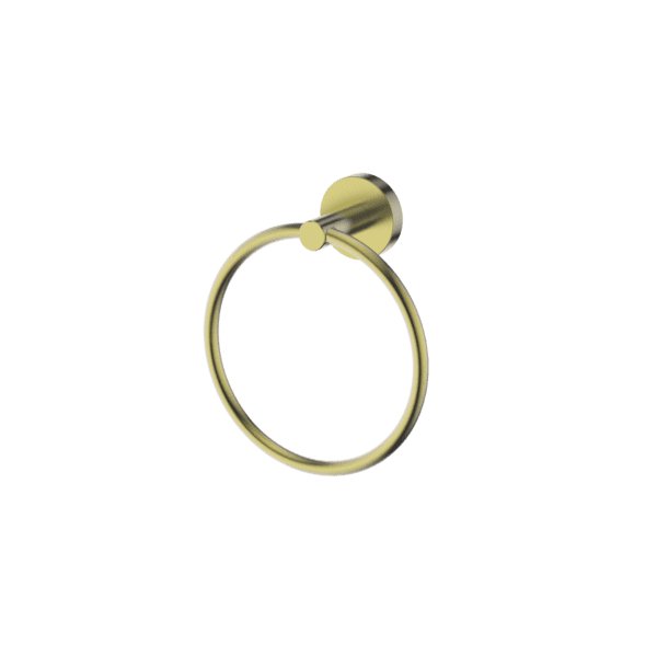 Gareth Ashton Poco Towel Ring Brushed Brass - Sydney Home Centre