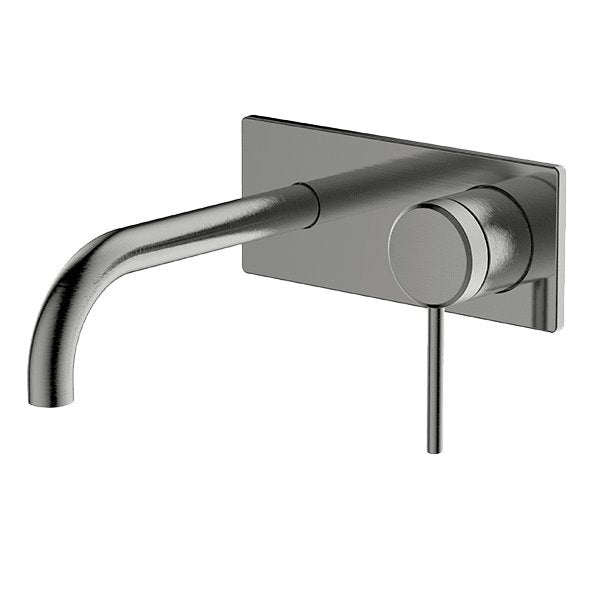 Gareth Ashton Poco Wall Basin / Bath Set 165mm Gun Metal - Sydney Home Centre