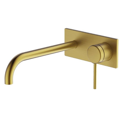 Gareth Ashton Poco Wall Basin / Bath Set 220mm Brushed Brass - Sydney Home Centre