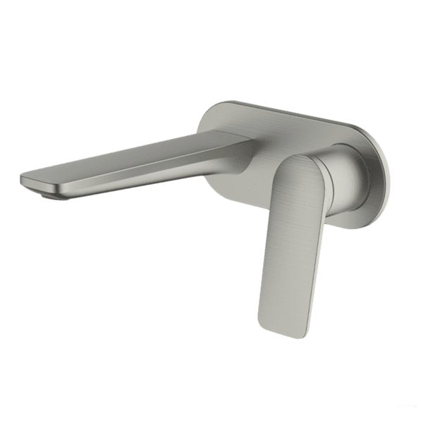 Gareth Ashton Vela Wallset With 165mm Wall Spout Brushed Nickel - Sydney Home Centre