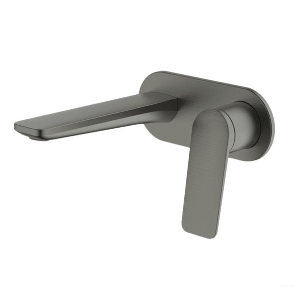 Gareth Ashton Vela Wallset With 165mm Wall Spout Gun Metal - Sydney Home Centre