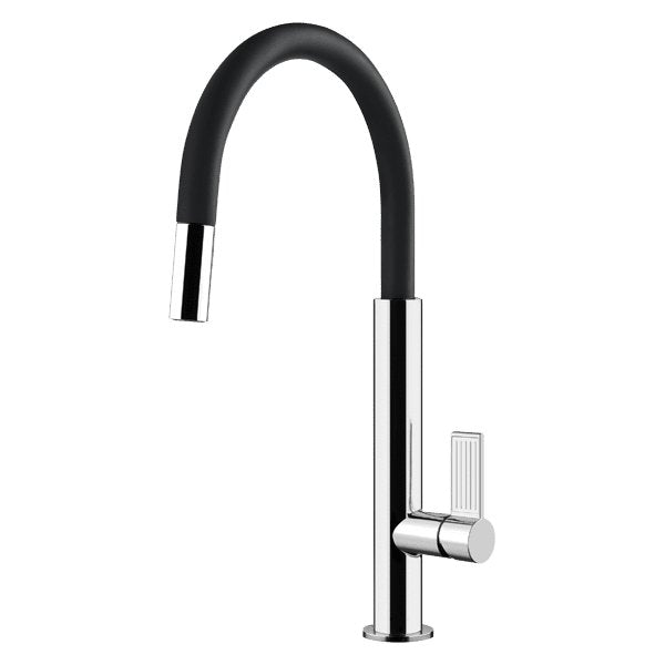 Gessi Emporio Pull Out Dual Function Spray Kitchen Mixer Matte Black - Sydney Home Centre