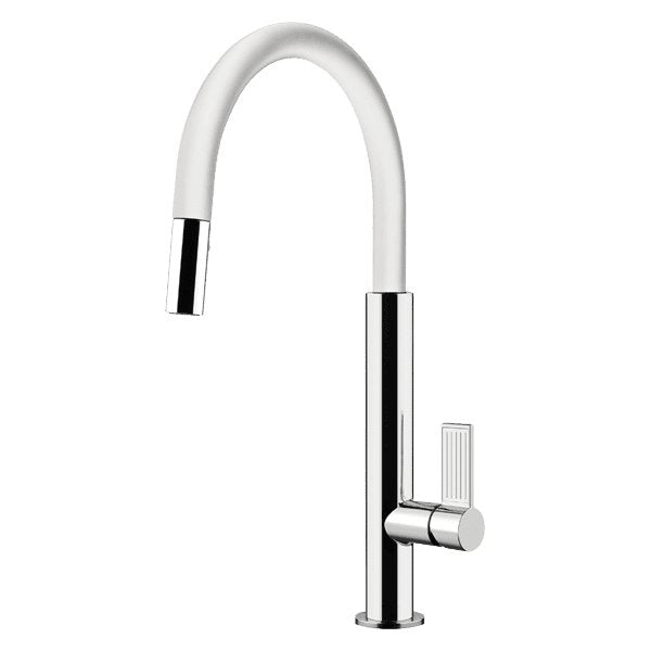 Gessi Emporio Pull Out Dual Function Spray Kitchen Mixer White - Sydney Home Centre