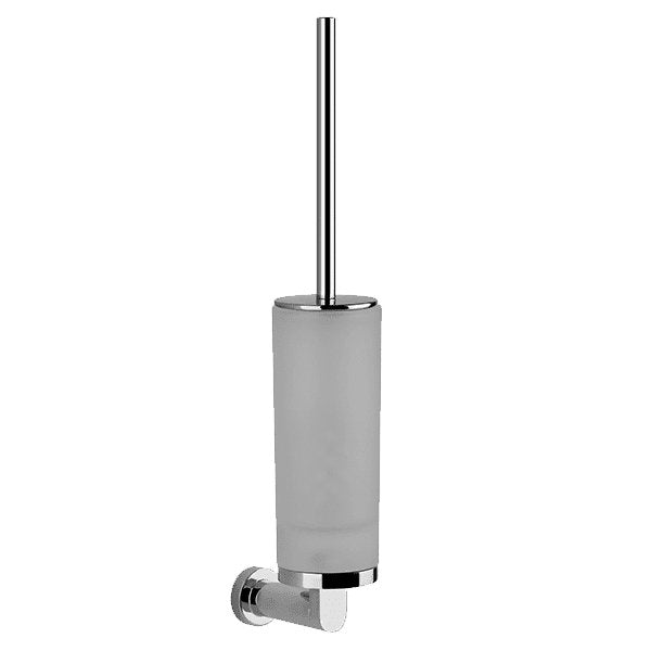 Gessi Emporio Satin Glass Wall Mounted Toilet Brush Holder Glass Chrome - Sydney Home Centre