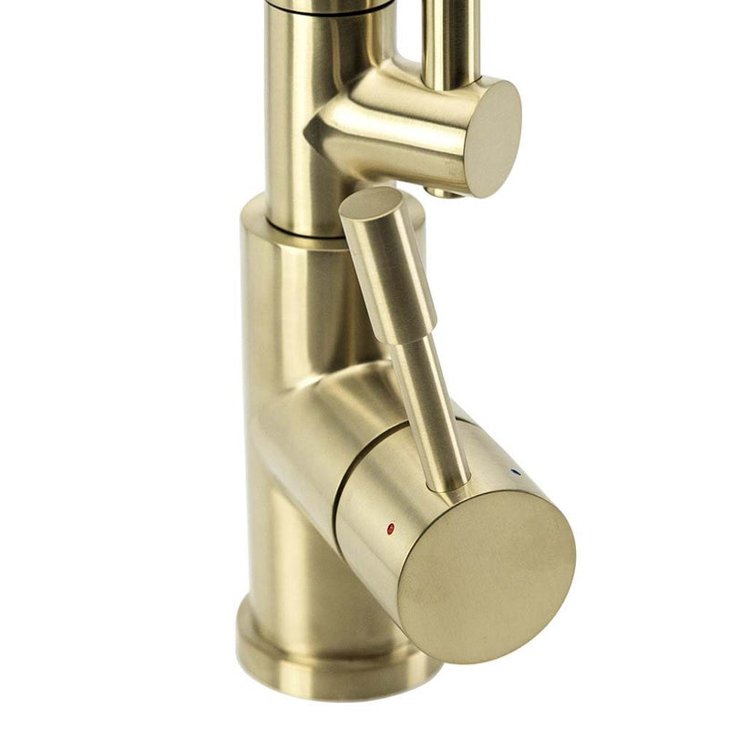 Swedia Signatur Stainless Steel Kitchen Mixer Tap Pull Out With Dual Flow Brushed Brass - Sydney Home Centre