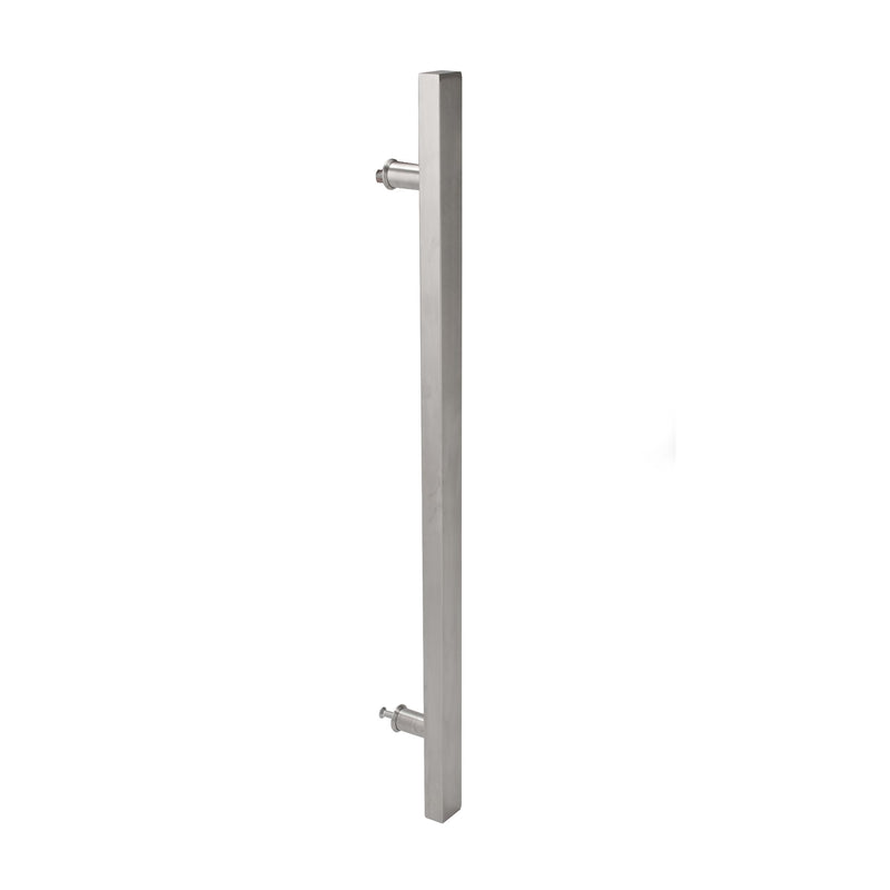 Hansdorf 600mm Square Stainless Steel Entrance Door Handle Pull Set Brushed Chrome - Sydney Home Centre