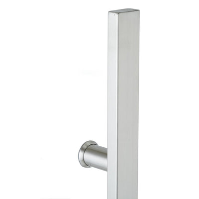 Hansdorf 600mm Square Stainless Steel Entrance Door Handle Pull Set Brushed Chrome - Sydney Home Centre