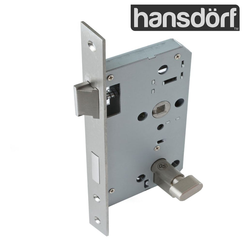 Hansdorf Mortice Privacy Lock With Reversible Latch Including Privacy Cylinder Grey - Sydney Home Centre