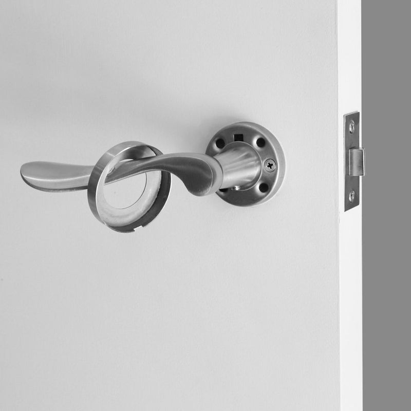 Hansdorf Royce Solid Stainless Steel Passage Door Lever Handle Kit Brushed Chrome - Sydney Home Centre