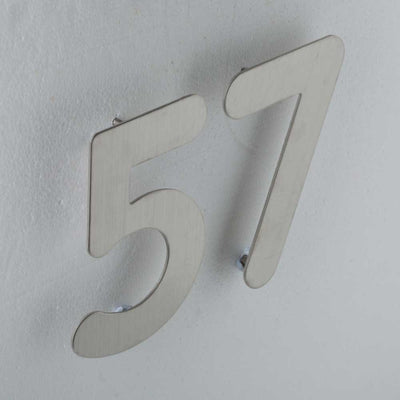 Hansdorf Stainless Steel 150mm House Number 0 Brushed Chrome - Sydney Home Centre