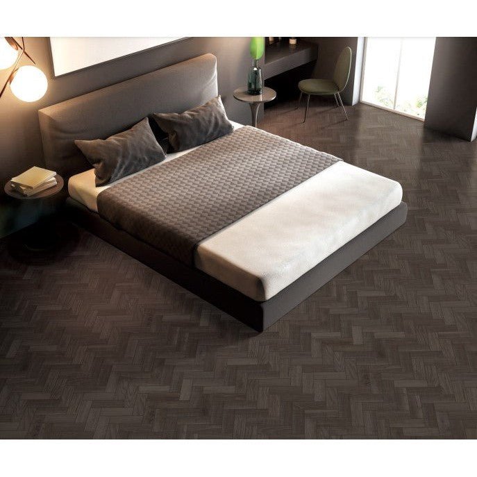 Hardwood Iron Bark Herringbone Mosaic 352x422 SurfaceTec® - Sydney Home Centre