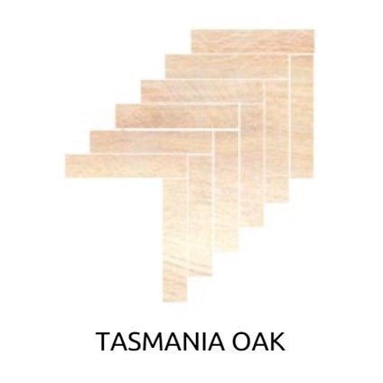 Hardwood Tasmania Oak Herringbone Mosaic 352x422 SurfaceTec® - Sydney Home Centre