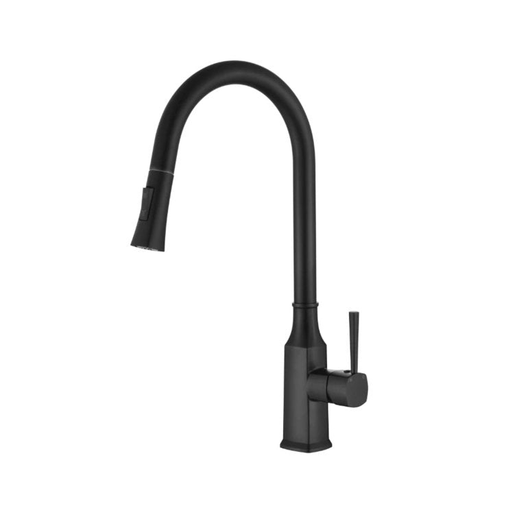 Helena Pull Out Kitchen Mixer Matte Black - Sydney Home Centre