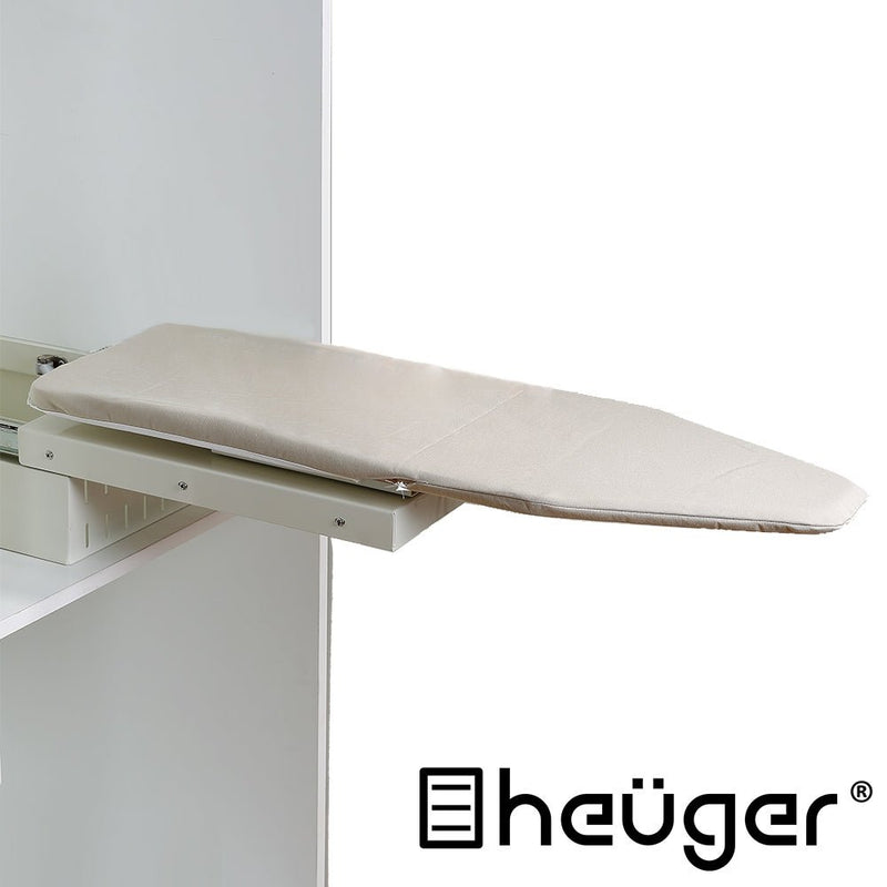 Heuger 800mm Pull-Out Fold-Out Rotating Ironing Board Beige - Sydney Home Centre