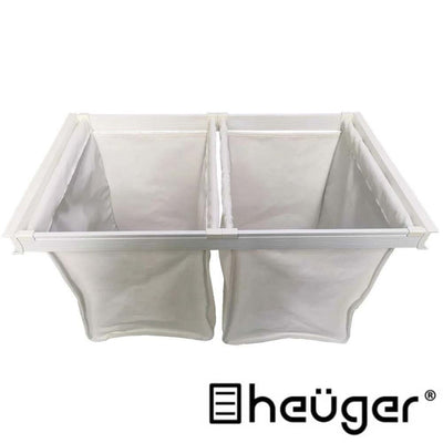 Heuger Pull Out Storage Bag / Laundry Hamper For 900mm Wide Cabinet White - Sydney Home Centre