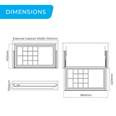 Higold A Series Pull Out Wardrobe Storage Tray Fits 900mm Cabinet With Multiple Sections Grey & Chocolate - Sydney Home Centre