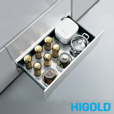 Higold Shearer Pull Out Kitchen Drawer With Drain Tray Fits 600mm Cabinet Grey - Sydney Home Centre