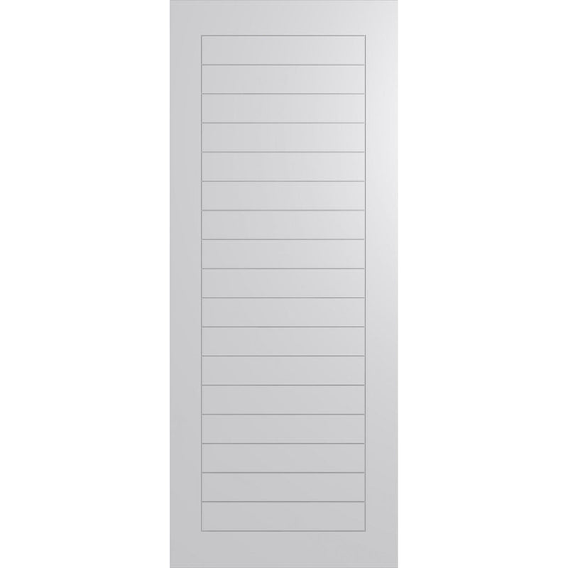 Hume Doors Accent HAG14 (2040mm x 520mm x 35mm) Solicore Particleboard Core Primed MDF Unglazed Internal Door - Sydney Home Centre