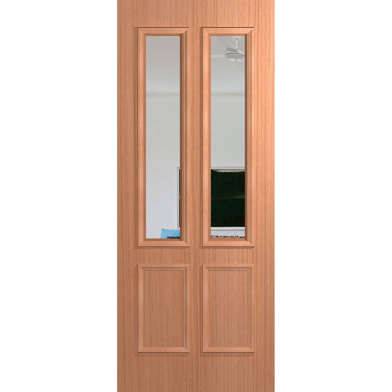 Hume Doors BFR12 (2040mm x 820mm x 40mm) Solid HMR MDF Core SPM Clear Bushfire Resistant Entrance Door - Sydney Home Centre
