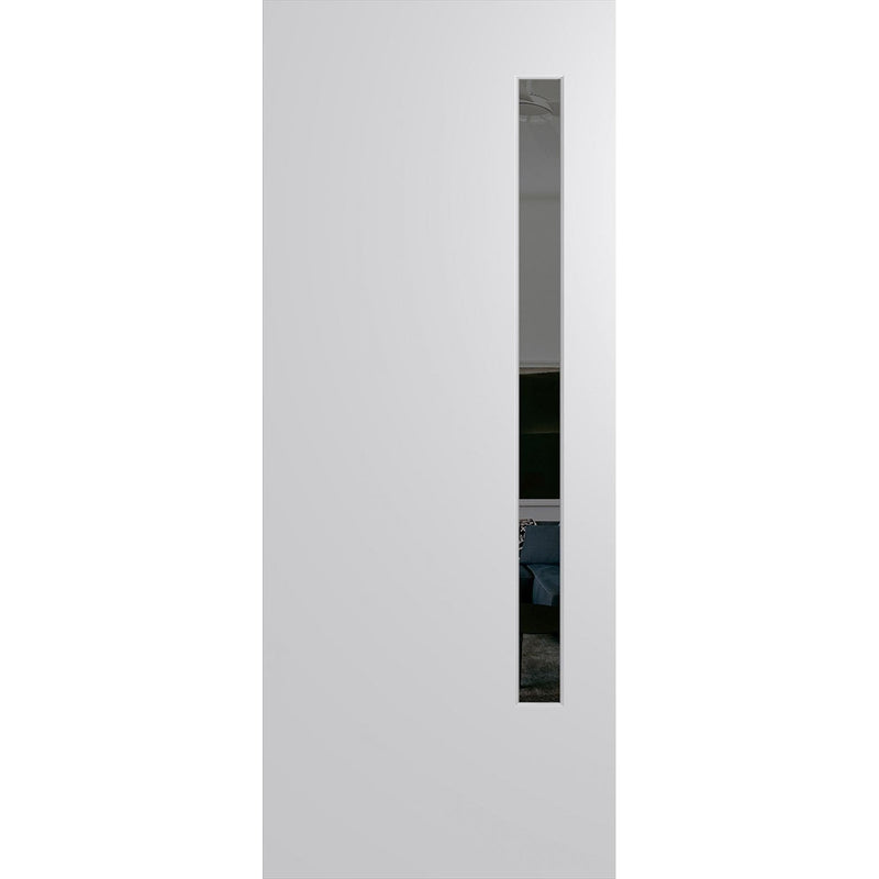 Hume Doors BFR3 (2040mm x 820mm x 40mm) Solid HMR MDF Core DuraXP Grey Tint Bushfire Resistant Entrance Door - Sydney Home Centre