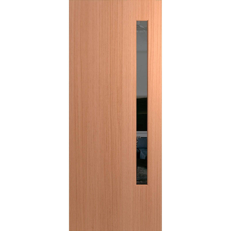 Hume Doors BFR3 (2040mm x 820mm x 40mm) Solid HMR MDF Core SPM Grey Tint Bushfire Resistant Entrance Door - Sydney Home Centre