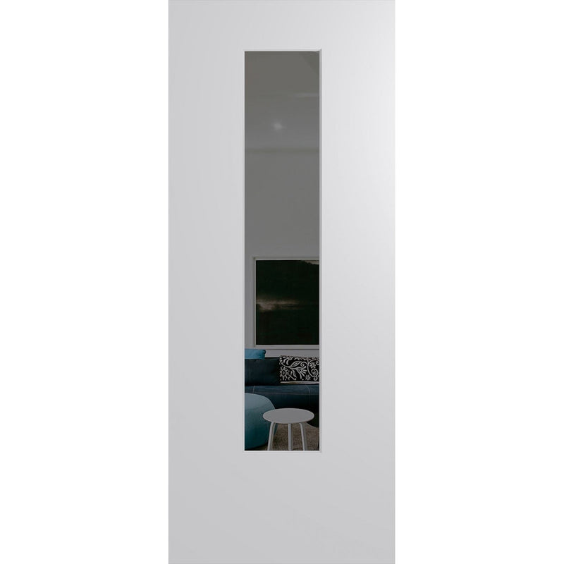 Hume Doors BFR6 (2040mm x 820mm x 40mm) Solid HMR MDF Core DuraXP Grey Tint Bushfire Resistant Entrance Door - Sydney Home Centre