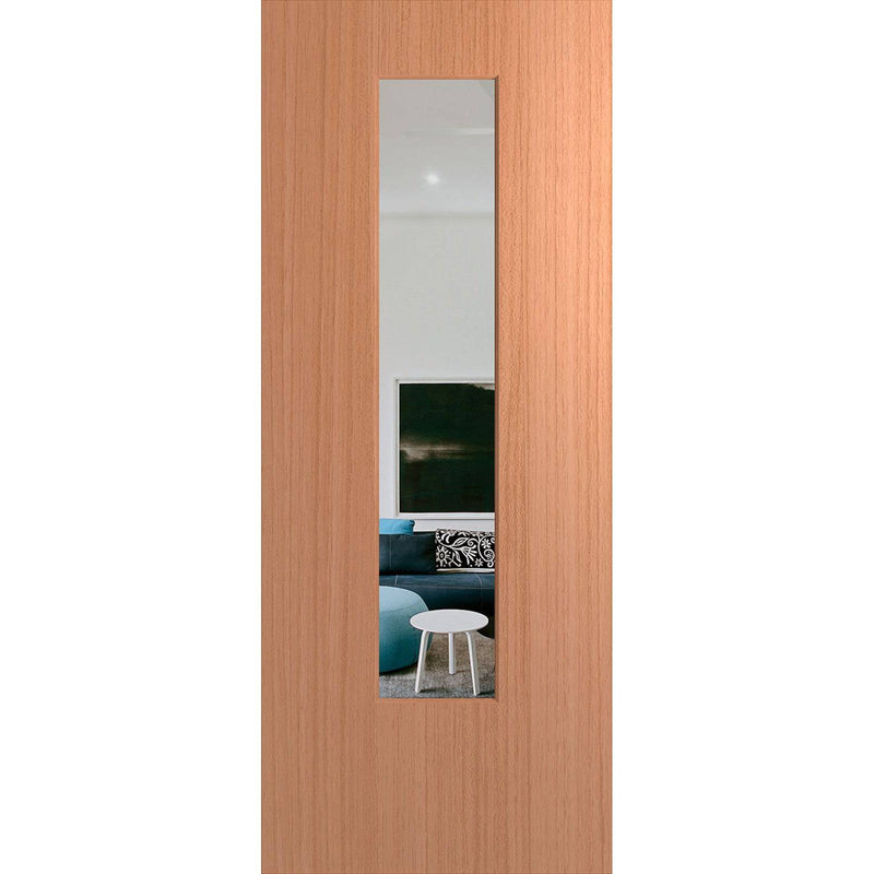 Hume Doors BFR6 (2040mm x 820mm x 40mm) Solid HMR MDF Core SPM Clear Bushfire Resistant Entrance Door - Sydney Home Centre