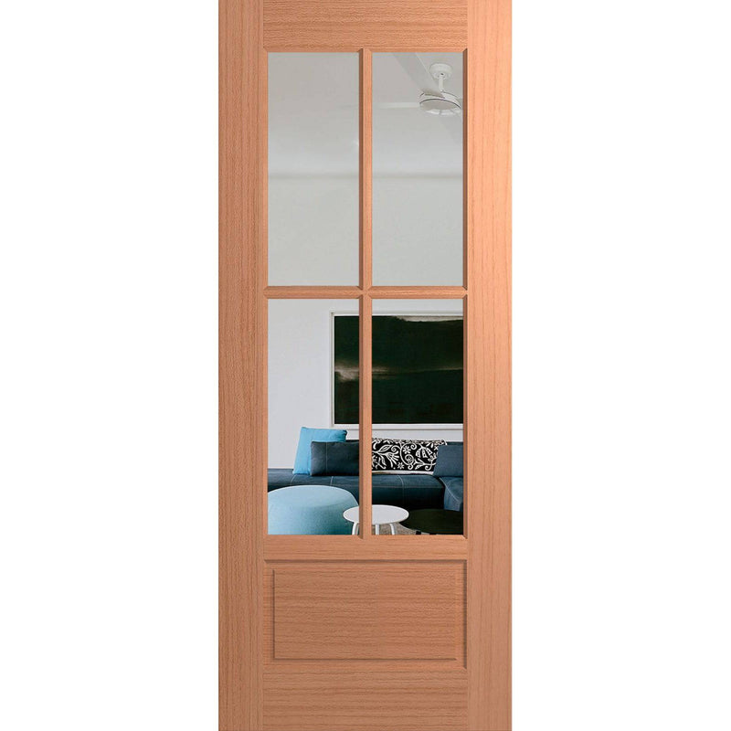 Hume Doors HAV4 (2040mm x 820mm x 40mm) Engineered Joinery SPM Clear Haven Entrance Door - Sydney Home Centre
