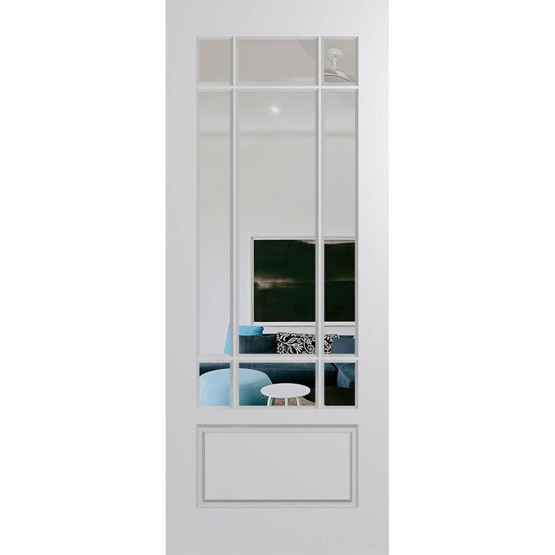 Hume Doors HAV99 (2040mm x 820mm x 40mm) Solid HMR MDF Core DuraXP Clear Haven Entrance Door - Sydney Home Centre