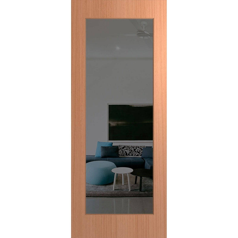 Hume Doors Humecraft HMC11 (2040mm x 770mm x 35mm) Solid HMR MDF Core (HV) SPM Grey Tint Internal Door - Sydney Home Centre