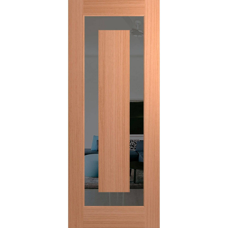 Hume Doors Illusion XIL1 (2040mm x 820mm x 40mm) Engineered Joinery SPM Grey Tint Entrance Door - Sydney Home Centre