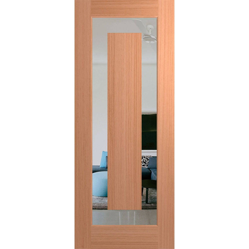 Hume Doors Illusion XIL1 (2340mm x 820mm x 40mm) Engineered Joinery SPM Clear Entrance Door - Sydney Home Centre