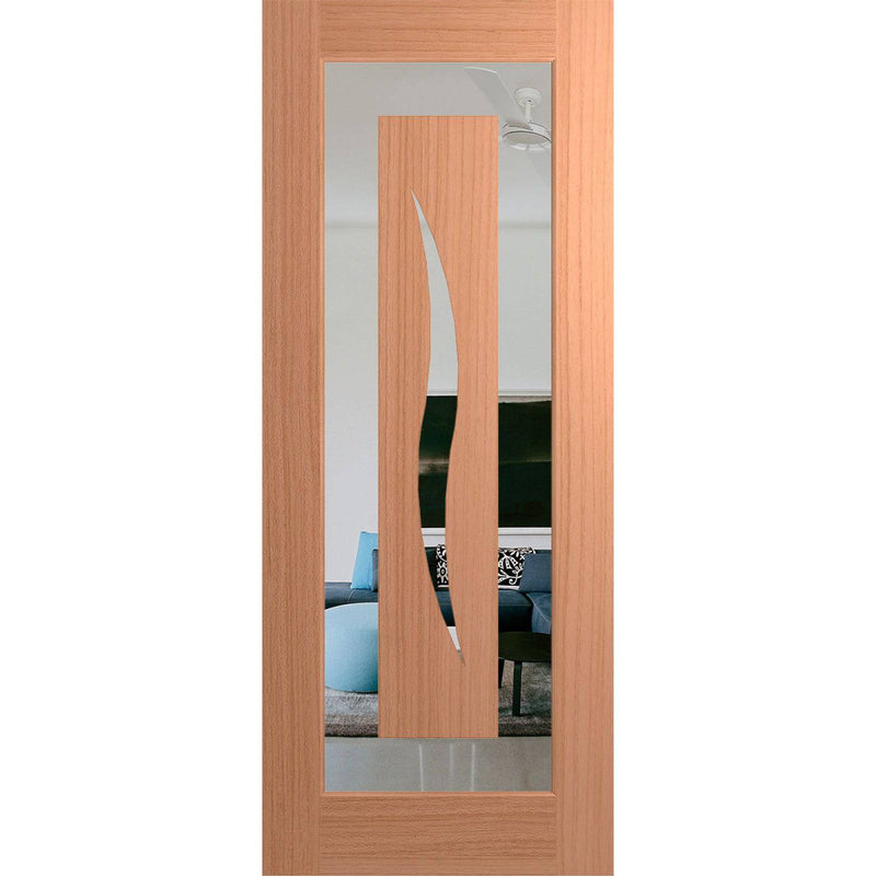 Hume Doors Illusion XIL6 (2040mm x 820mm x 40mm) Engineered Joinery SPM Clear Entrance Door - Sydney Home Centre