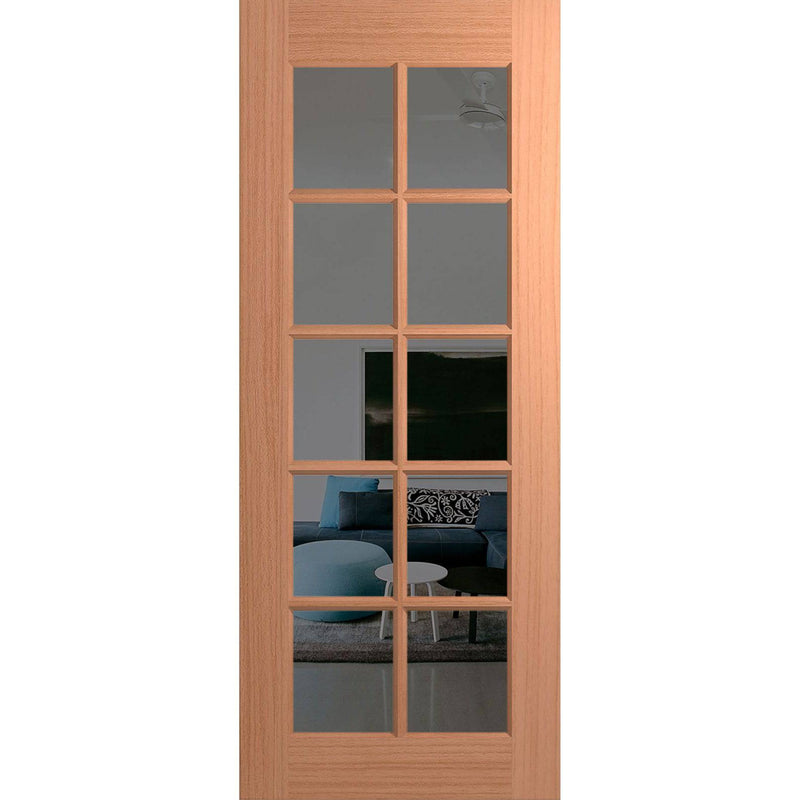 Hume Doors Joinery JST10 (2040mm x 620mm x 40mm) Engineered Joinery SPM Grey Tint Entrance Door - Sydney Home Centre