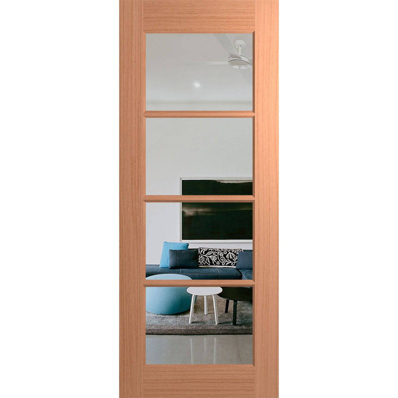 Hume Doors Joinery JST4 (2040mm x 720mm x 40mm) Engineered Joinery SPM Clear Entrance Door - Sydney Home Centre