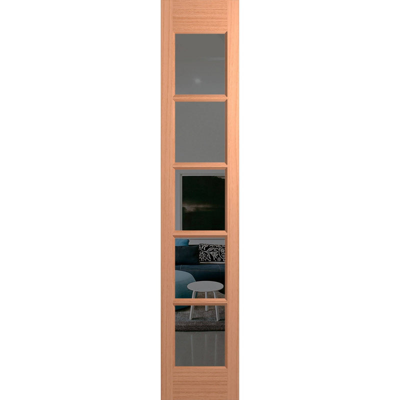 Hume Doors Joinery JST5 (2040mm x 400mm x 40mm) Engineered Joinery SPM Grey Tint Entrance Door - Sydney Home Centre