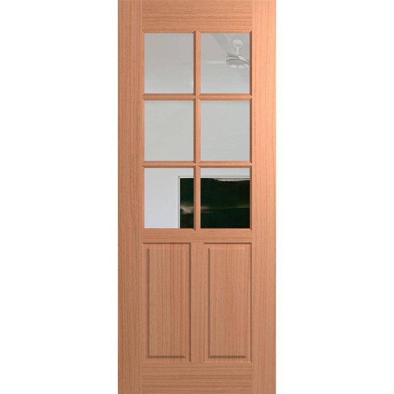 Hume Doors Joinery JST6 (2040mm x 820mm x 40mm) Engineered Joinery SPM Clear Entrance Door - Sydney Home Centre