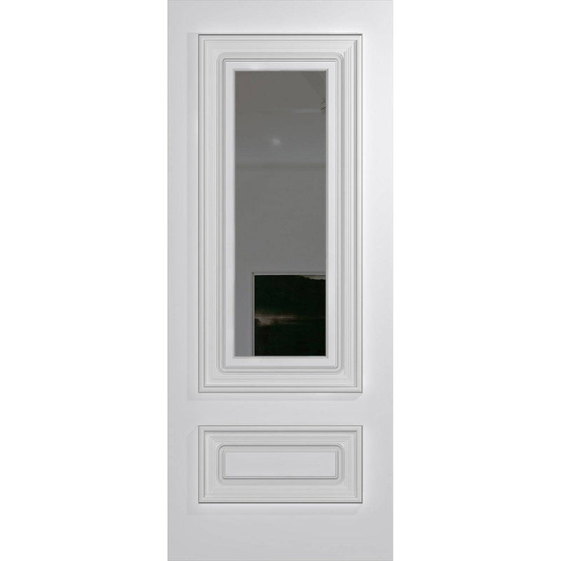 Hume Doors Regency XR5 (2040mm x 820mm x 40mm) Solid HMR MDF Core (DB) DuraXP Grey Tint Entrance Door - Sydney Home Centre