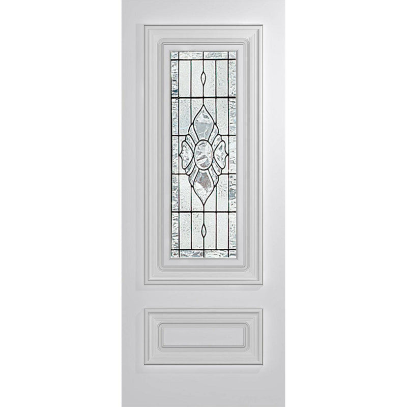 Hume Doors Regency XR5 (2040mm x 820mm x 40mm) Solid HMR MDF Core (DB) DuraXP Triple Glaze Leadlight (Bevel Flower) Entrance Door - Sydney Home Centre